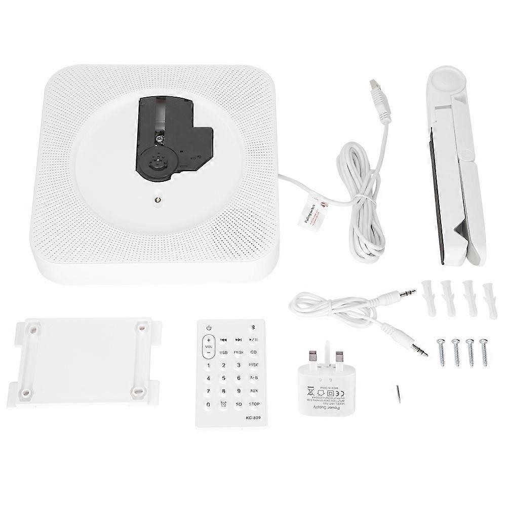 Cd Player With BT Portable Cd Player Wall Mountable Remote Player100-240V(European regulation)