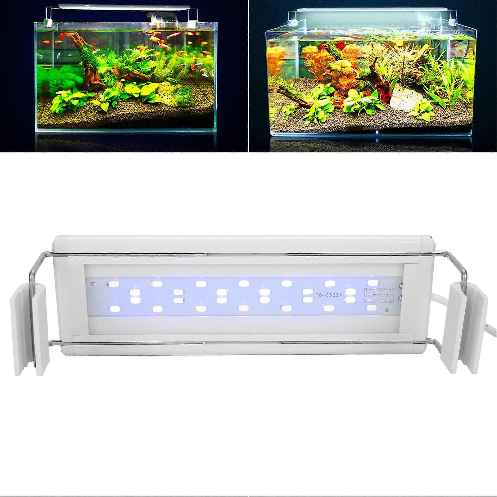 Fish Tank Aquarium LED Frame Light with Telescopic Bracket & Timer