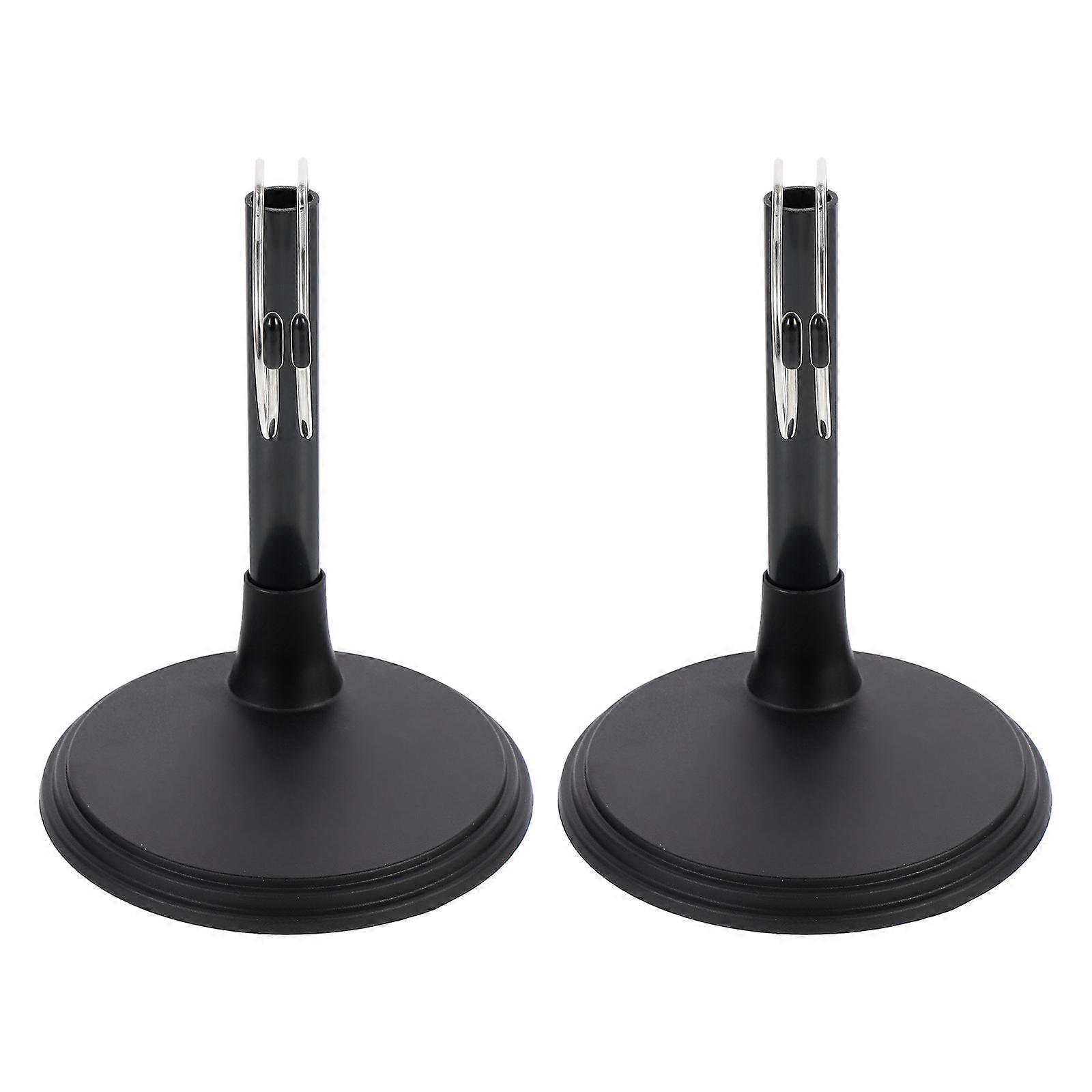 Doll Stand for Holding Dolls with 2Sets Displaying Racks in Black