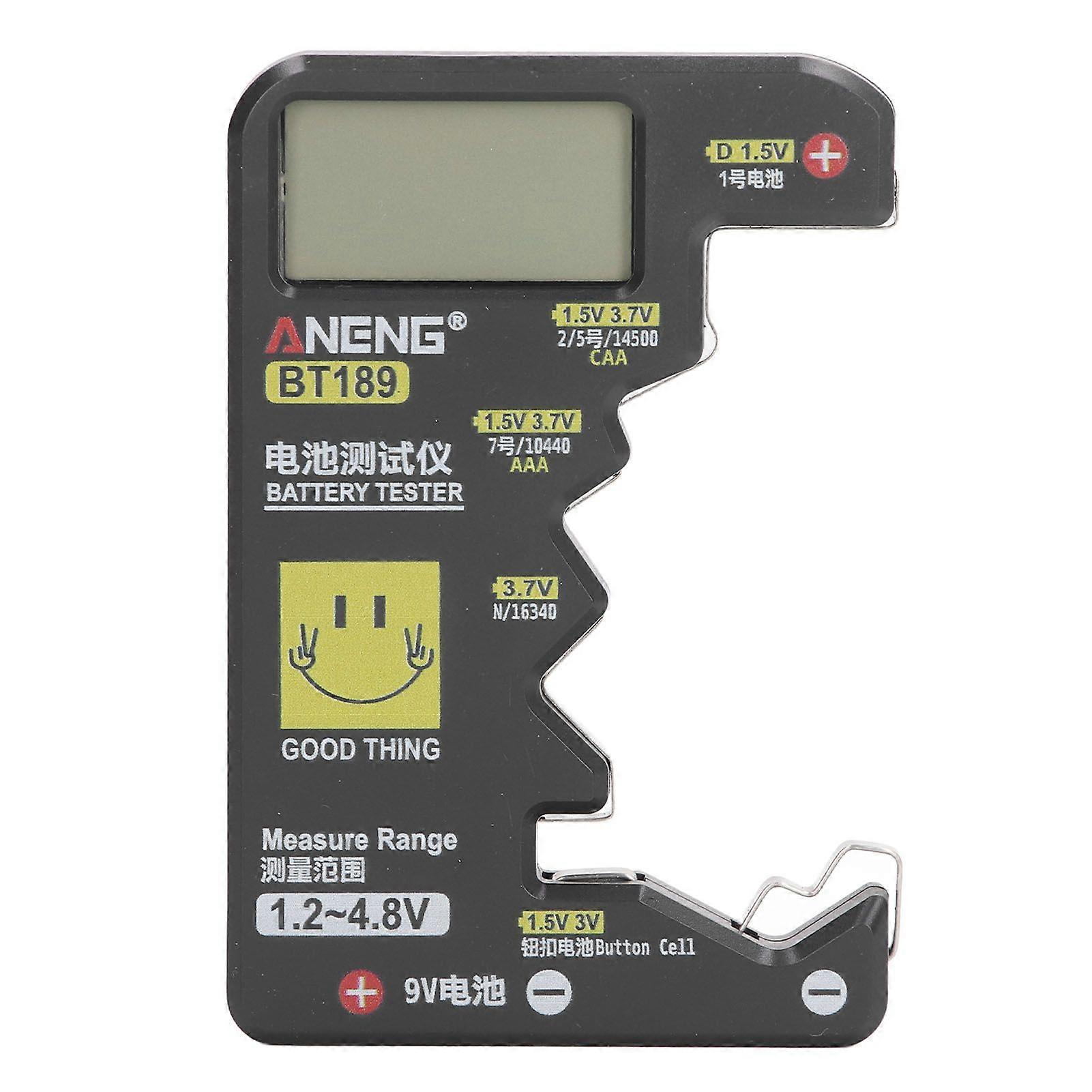 Digital Battery Tester Large LCD Screen Universal Battery Capacity Detector for N D C AA AAA Button Cell