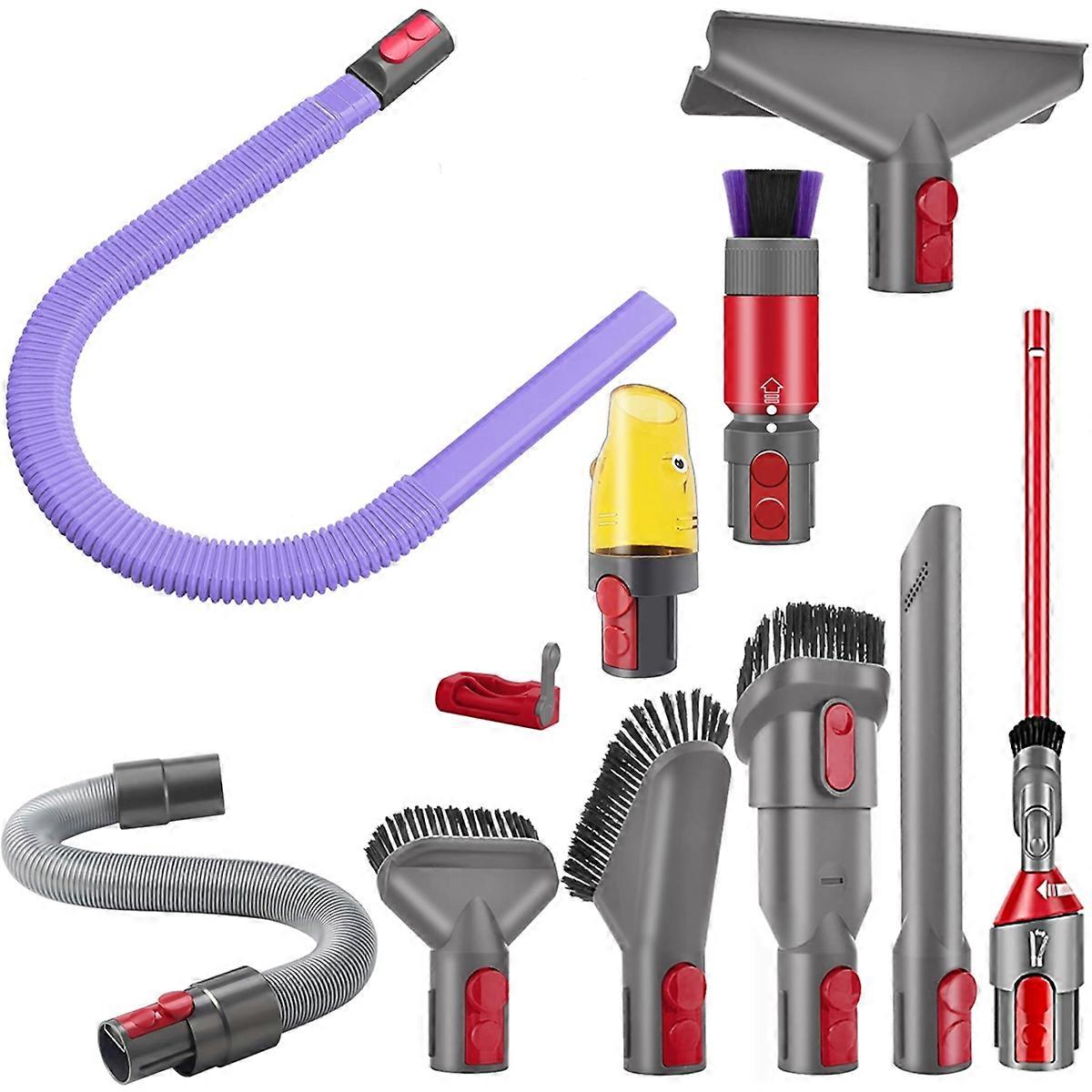 Accessory Kit Compatible for V7 V8 V10 V11 V15 - Extendable Flexible Hose & Multi-Purpose Nozzle Brushes