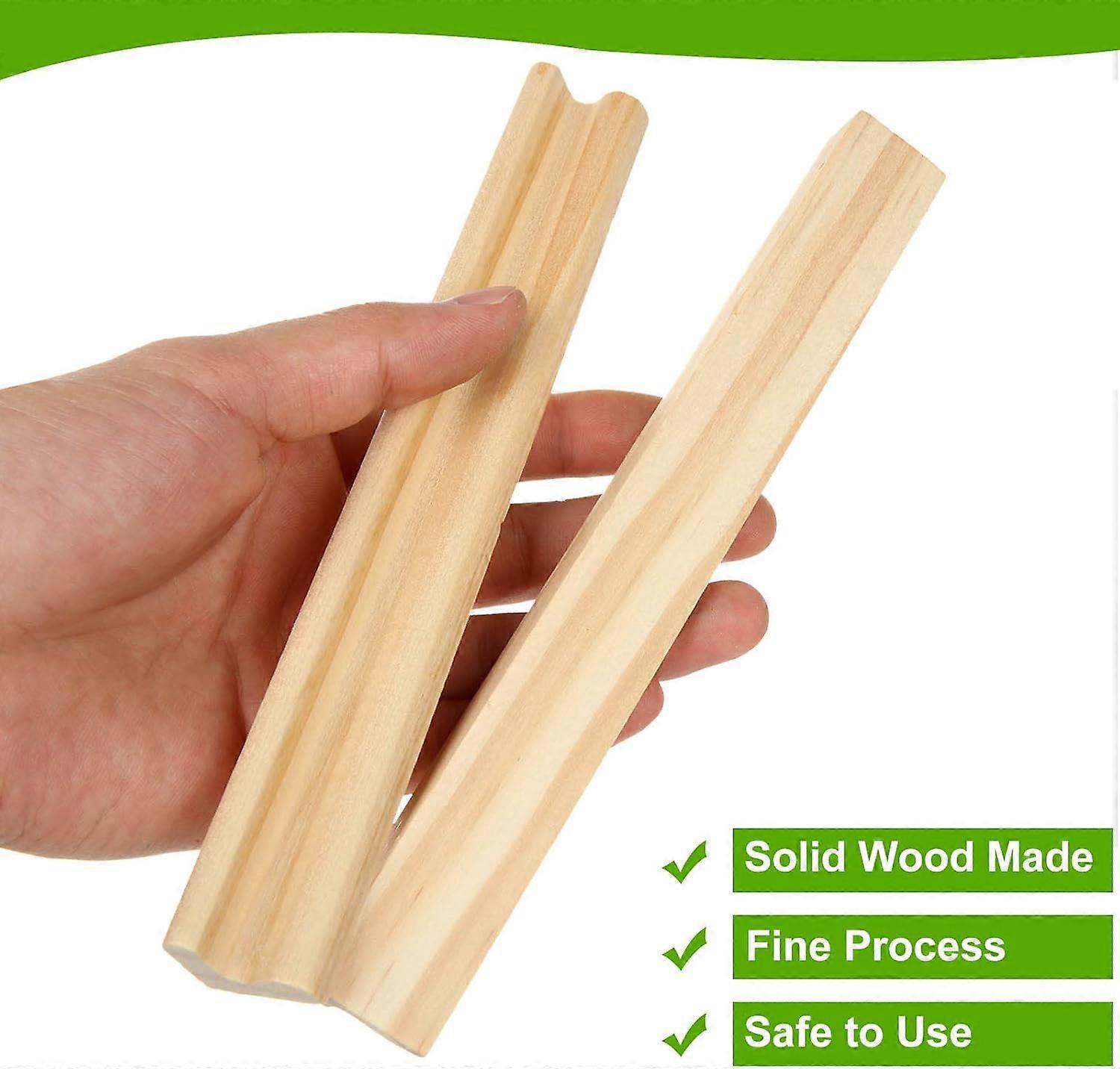 Wooden Tile Holders 20Pack Replacement Rack, Letter Rack Trays, Tile Holders For Scrabble Crafts And Games