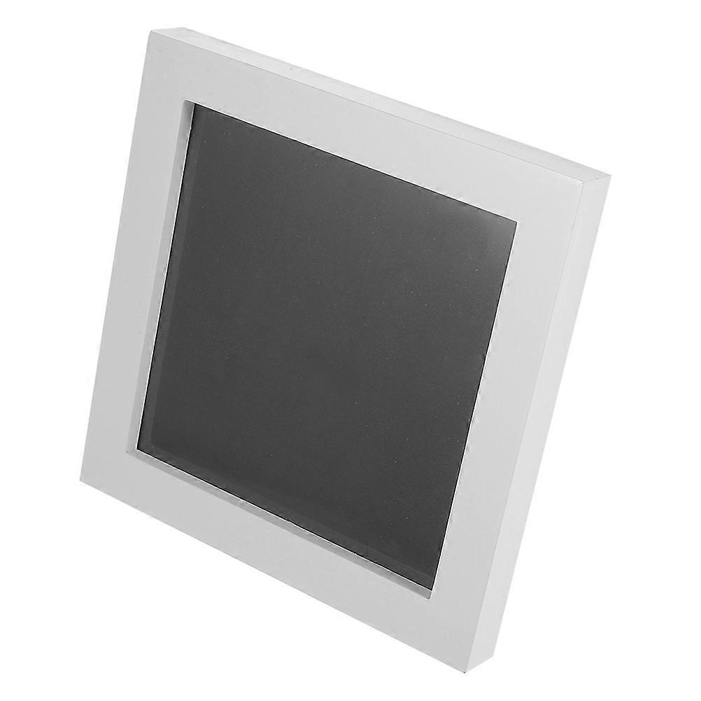 Vinyl Record Storage Wooden Frame for Display 4Pcs White Office Shelf