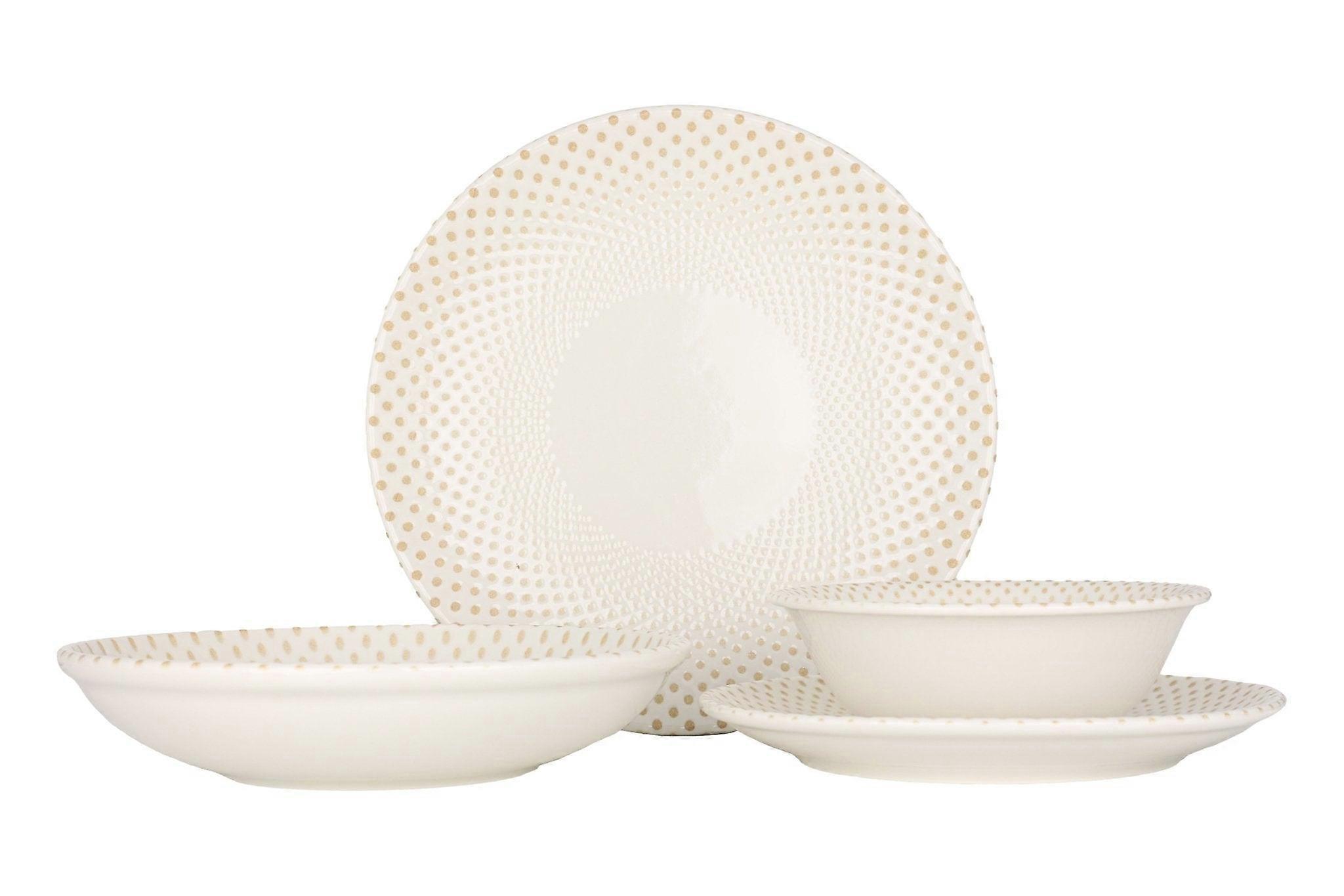 Rinart Dinnerware Set (Medium) - Punto - 24 pieces - 6 persons - Porcelain