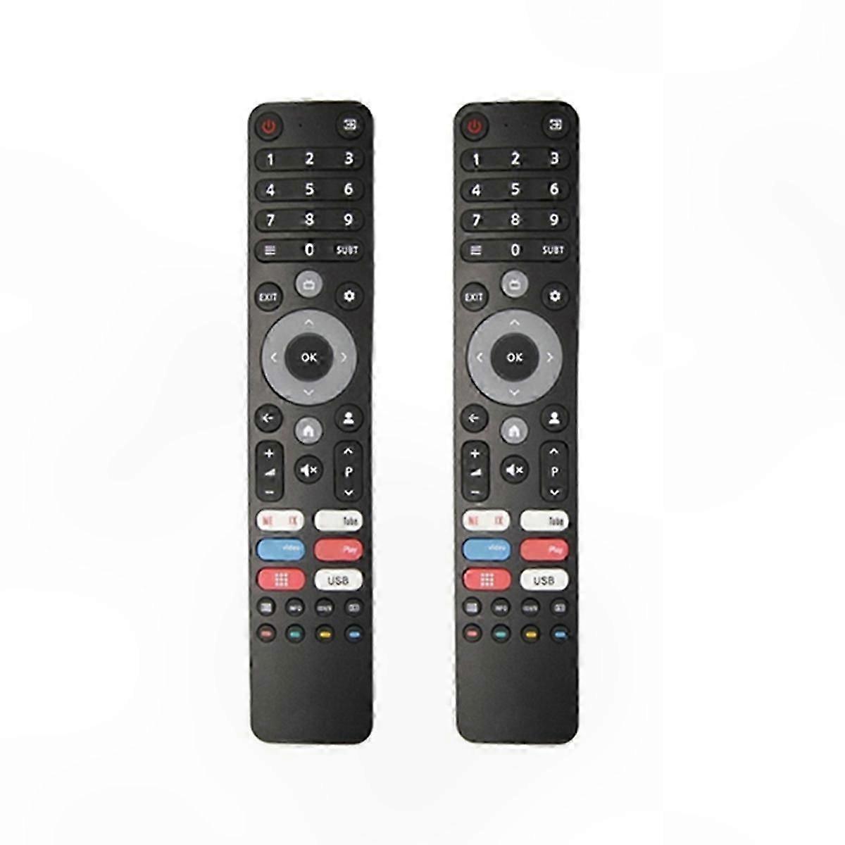 2-Pack Universal Remote Control for Smart TVs, Compatible with Multiple Brands