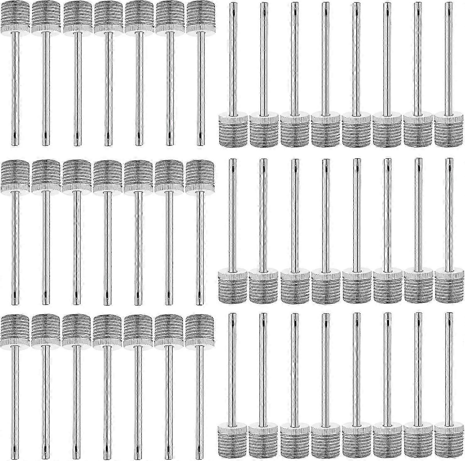 Lot de 100 aiguilles de gonflage pour pompe à air, en acier inoxydable, pour ballons de sport, basket-ball, football, volley-ball, rugby