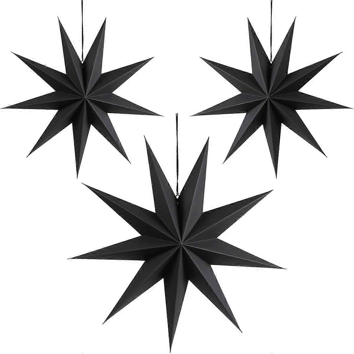 9-Pointed Paper Star Lanterns, Hanging Lampshade for Wedding, A