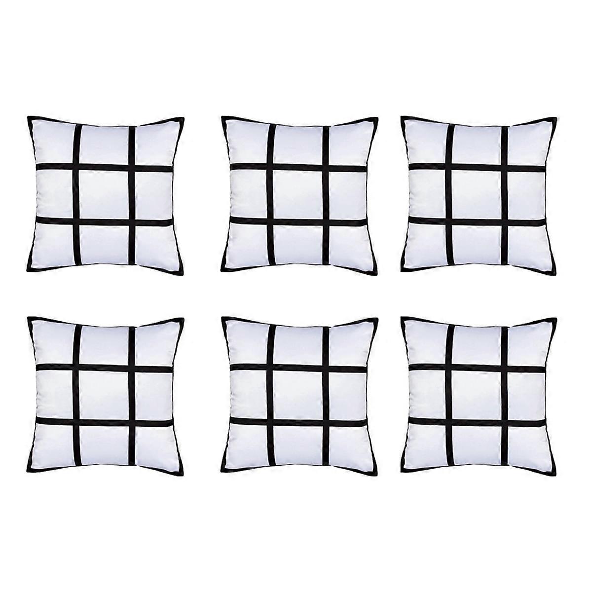 Sublimation Blank Panel Pillow Case DIY Polyester Cushion Cover,S