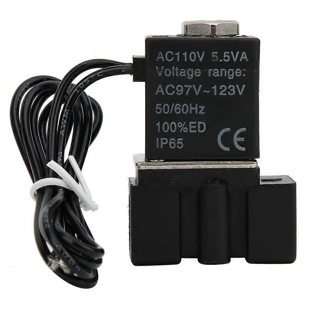 Fast Response Plastic Electric Solenoid Valve 110V 2 Position 2 Way Air Water Oil
