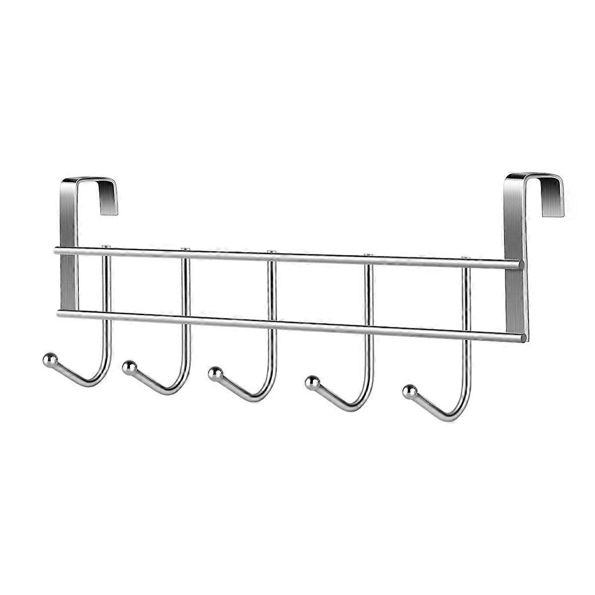 Stainless Steel 5 Hooks Coat Hanger for Storage with Wall Mounted Design