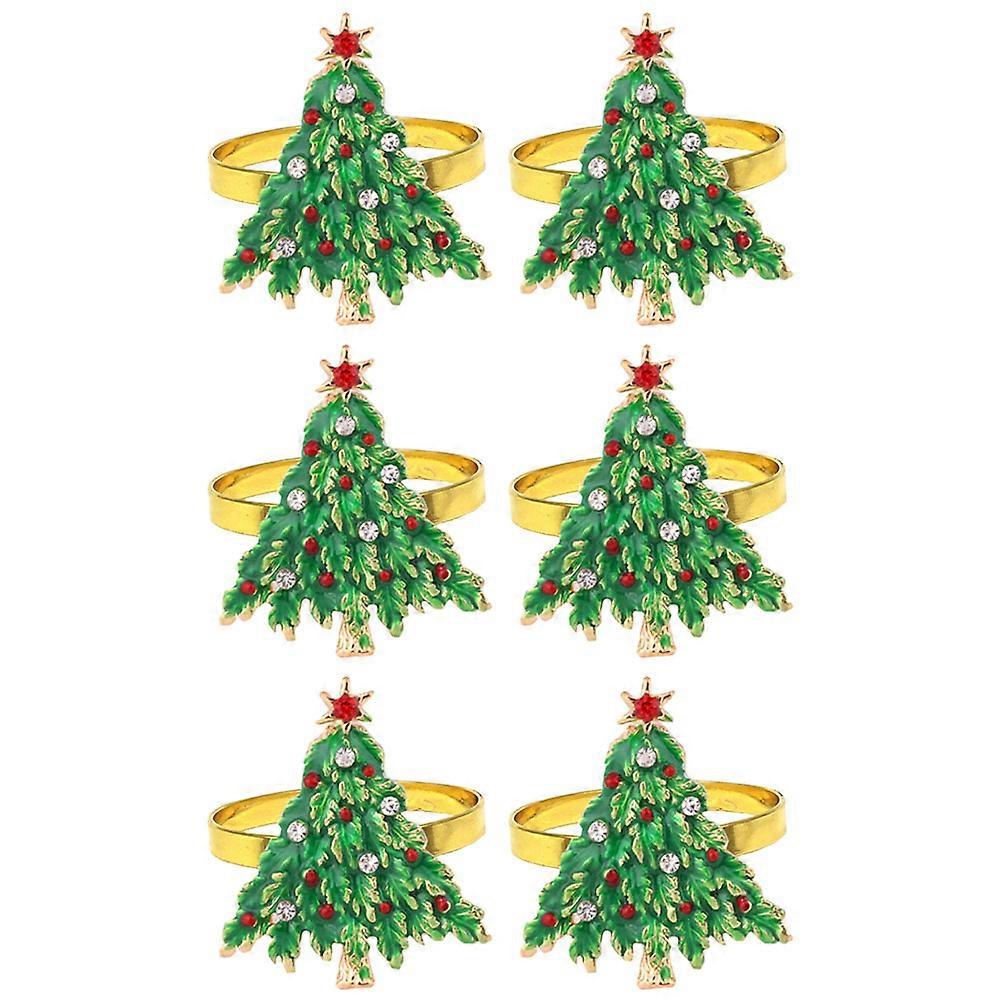 18Pcs Christmas Napkin Rings Alloy Napkin Buckles for Table Decor