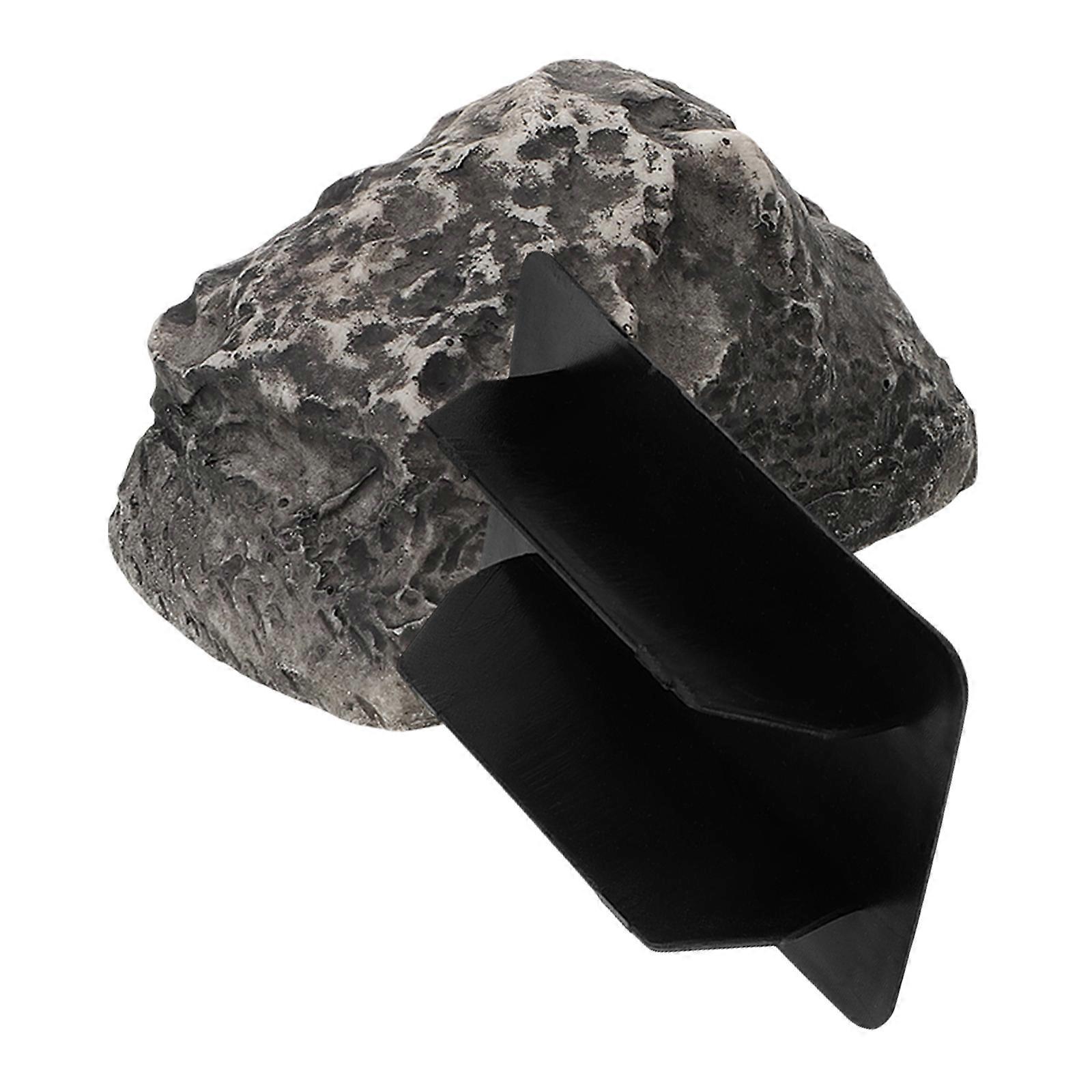 Black Plastic Hidden Key Holder Key Storage Box 2Pcs For Garden Outdoor Use 8.30X5.70X4.50CM