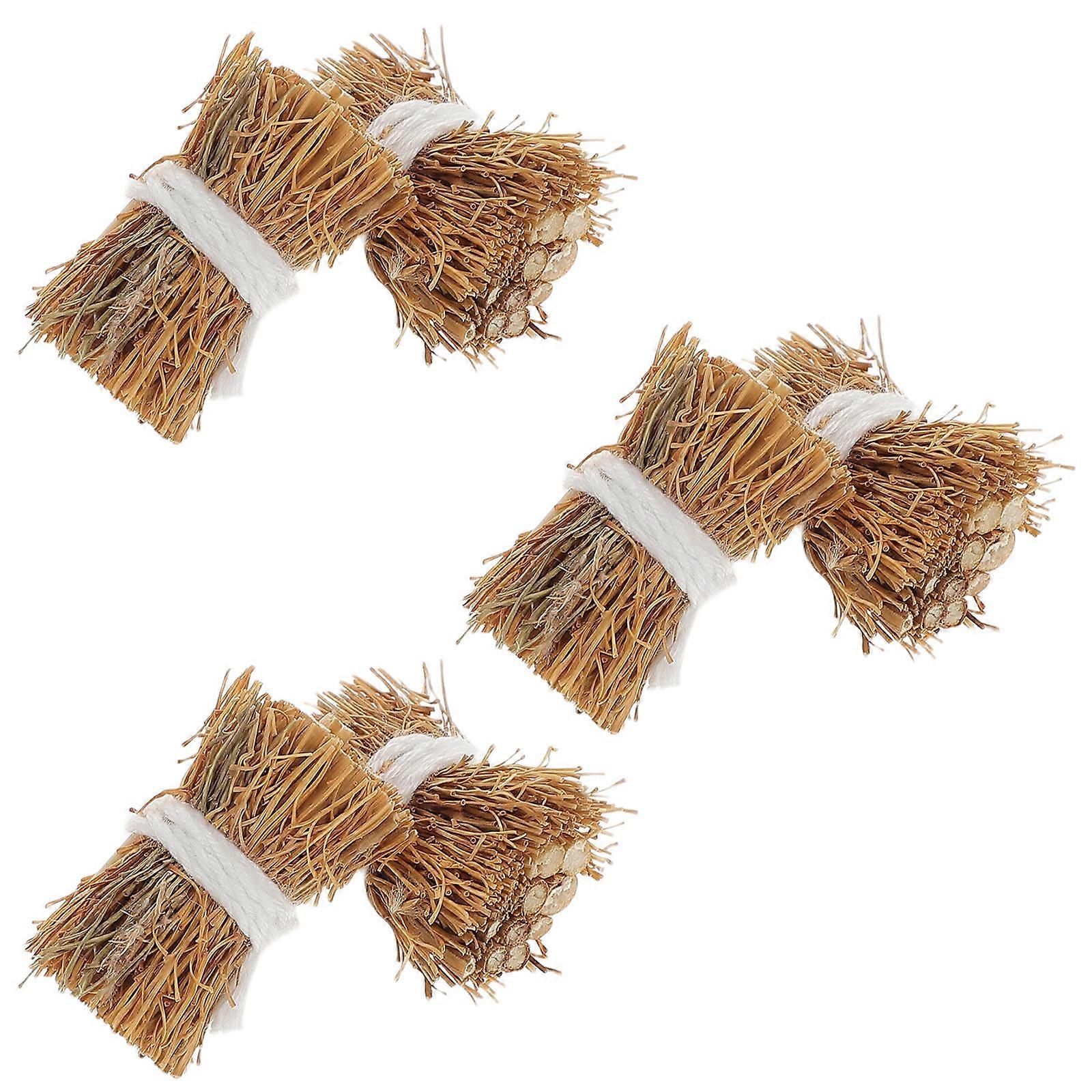 Handmade Mini Hay Bales for Dollhouse 30Pcs Mini Haystack Decorations
