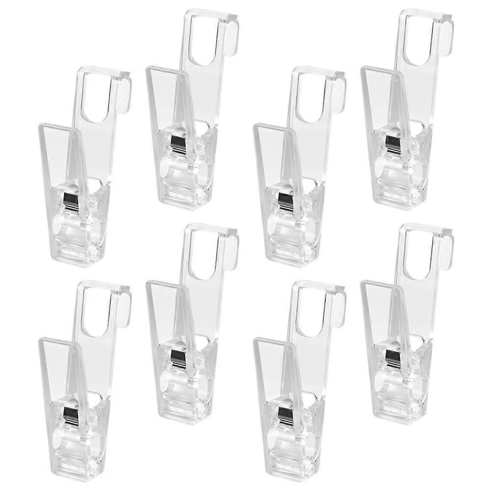 Clothes Pin 8Pcs Laundry Clips Windproof Hanging Clothes Transparent Multipurpose Design Securing Clothes