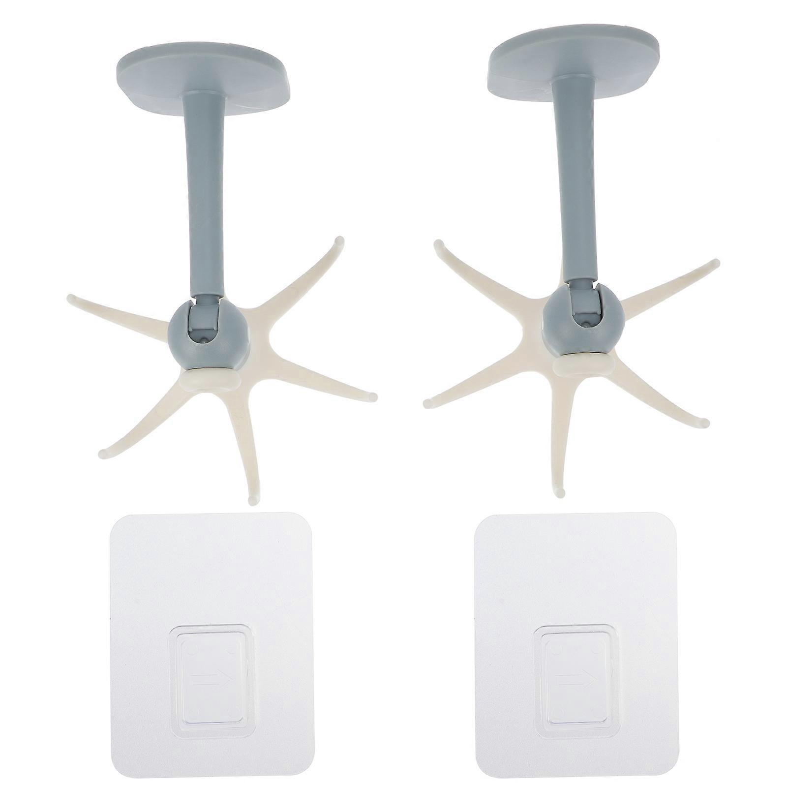 7-Claw Rotating Wall Hooks for Hanging Multi-Purpose Household 2Pcs
