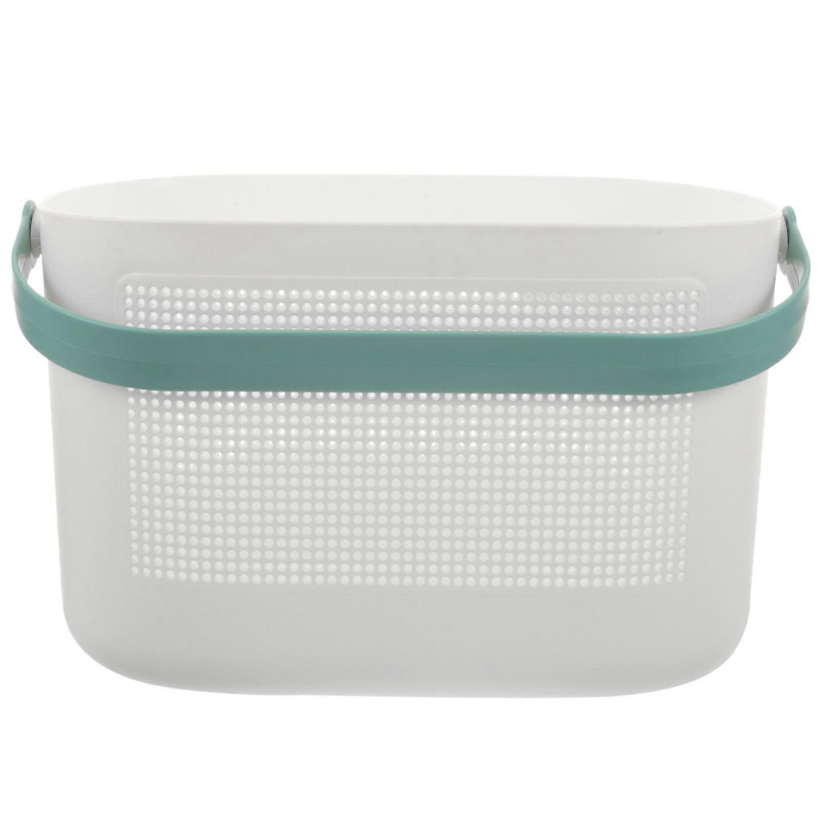 Bathroom Storage Organizer Handheld Shower Baskets Homeowners 30X19X18CM Hollowed-out Design 1Pc