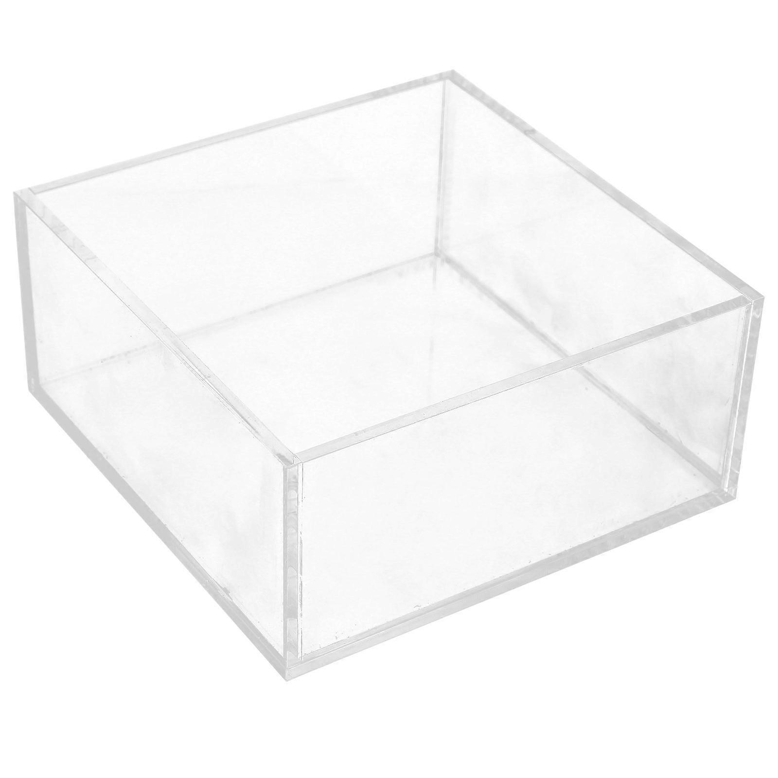 Clear Acrylic Napkin Holder for Storage 6Pcs Square Tissue Box for Table