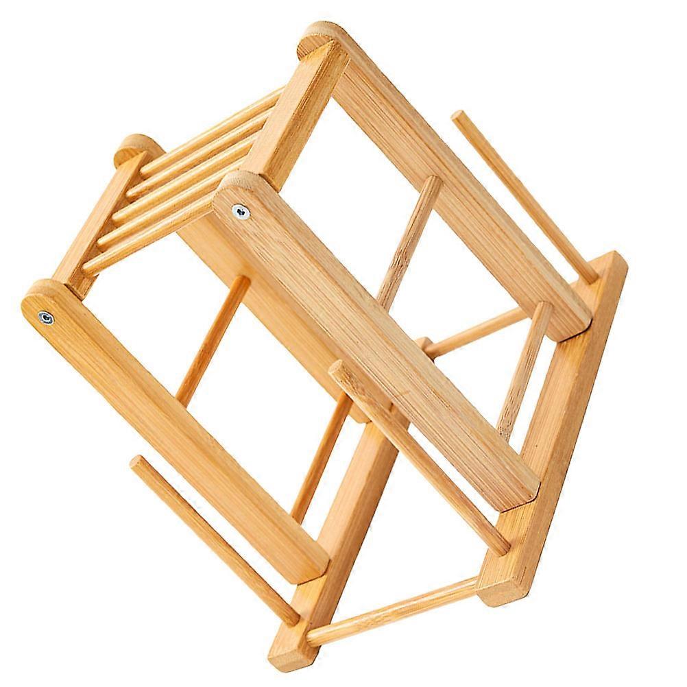 2Pcs Cutting Tool Storage Shelf for Kitchen Use Wooden Kitchen Cutter Rack