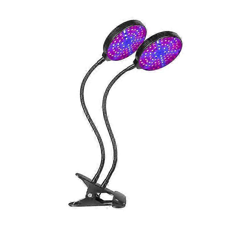 Full Spectrum LED Grow Light Veg Bloom Plants Dual Head for Garden USB Port 2025