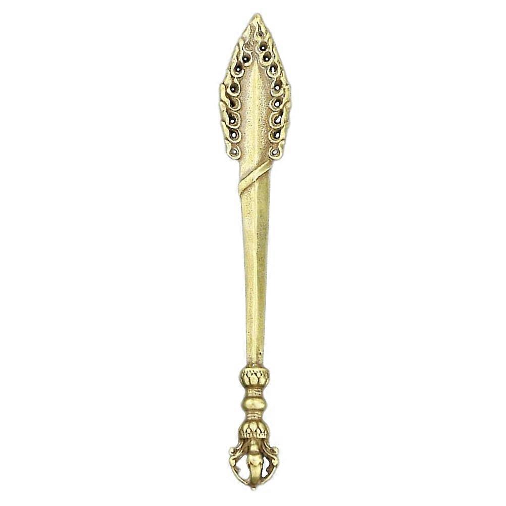 Golden Copper Pestle Sword Shape Pendant for Key Ring Hanging