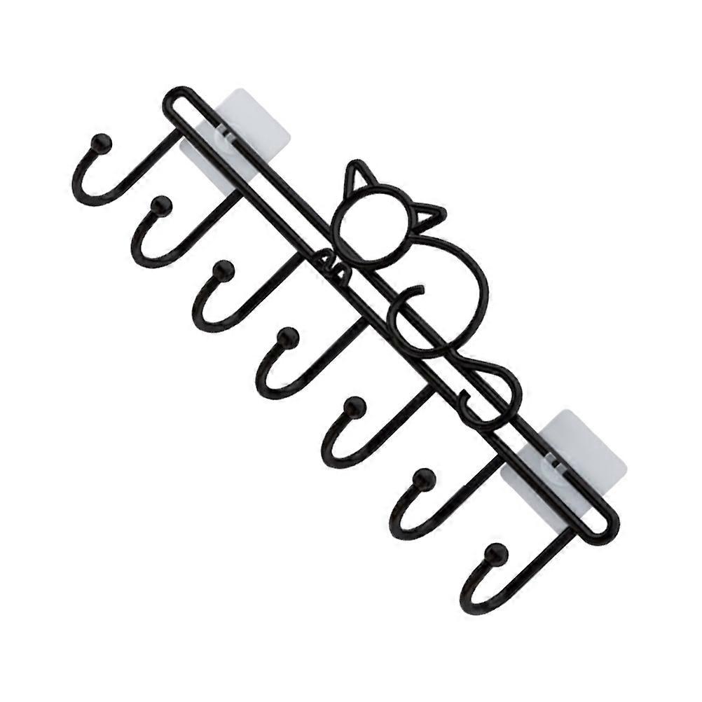 Practical Cat-Shaped Storage Hook Door Hook For Household Users Space-Saving Iron 1Pcs