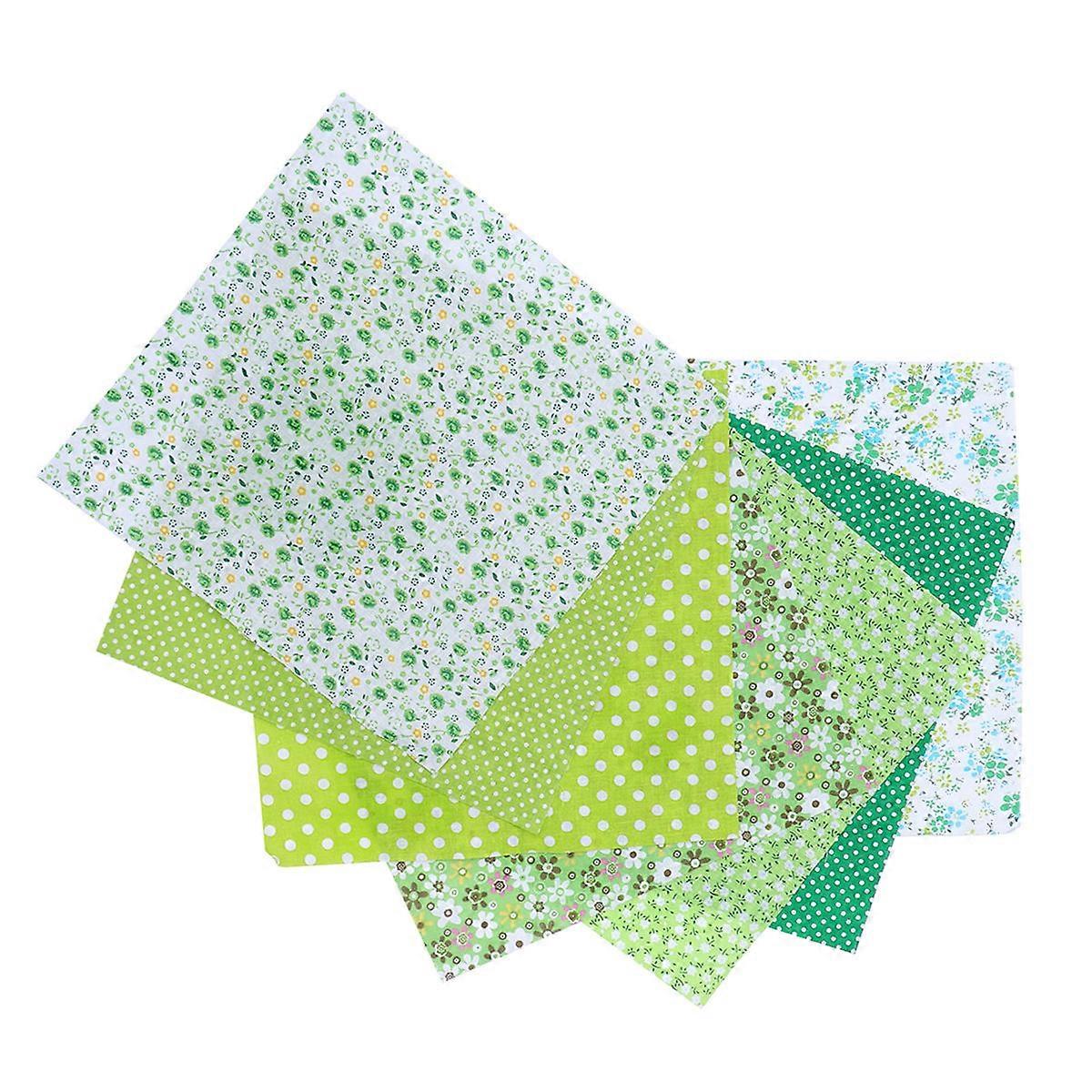Printed Patchwork Fabric Bundle Cotton Material Diy Projects Craft Activities 7Pcs