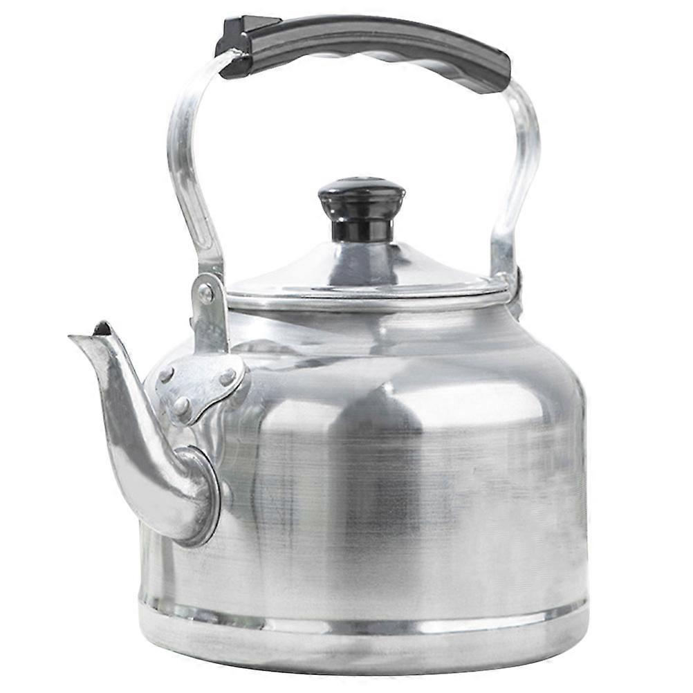 Cylindrical Tea Kettle 3L For Hot Beverage Preparation With Handle Silver 2Pcs
