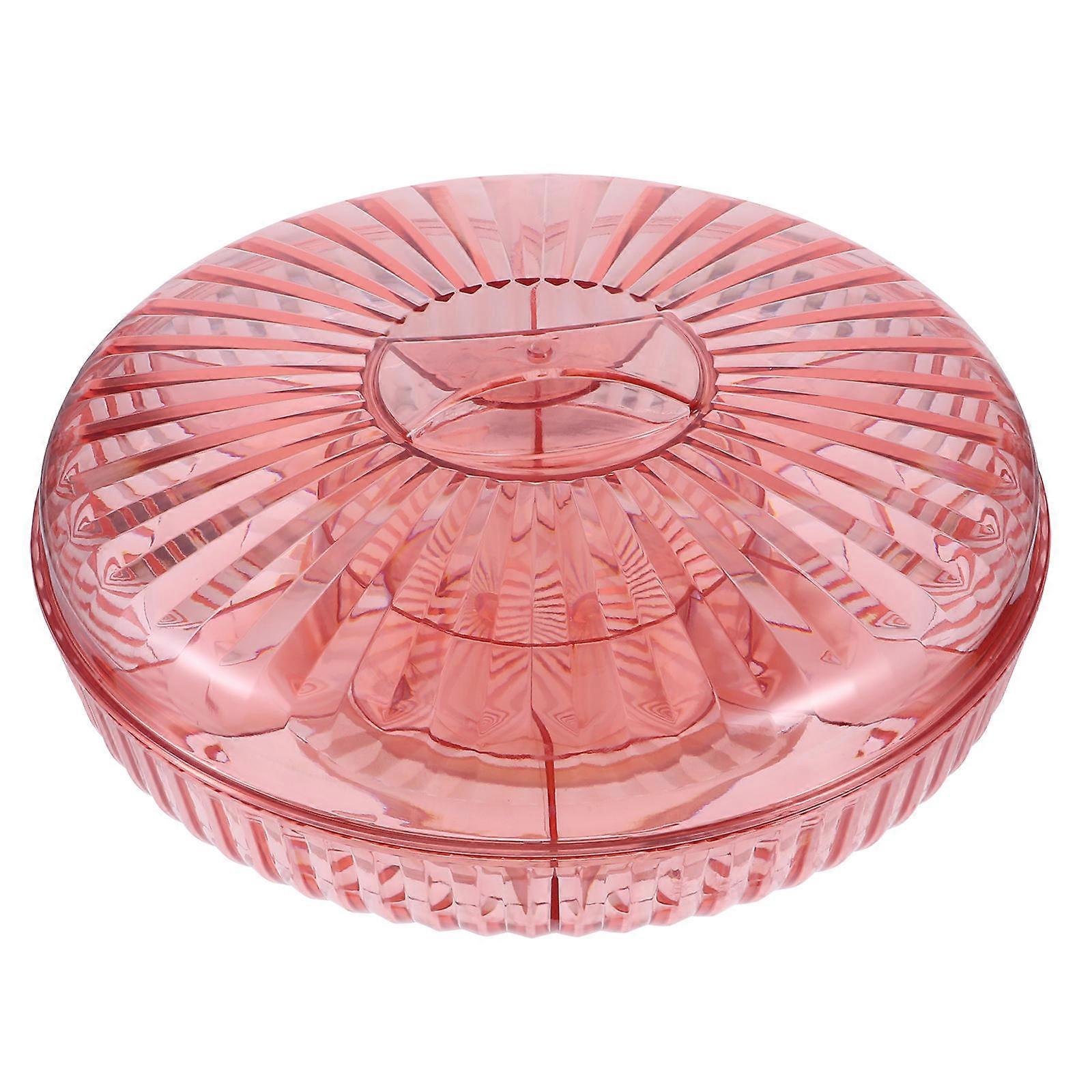 Compartment Dried Fruit Candy Box For Household Use In Orange With Lid From 1Set