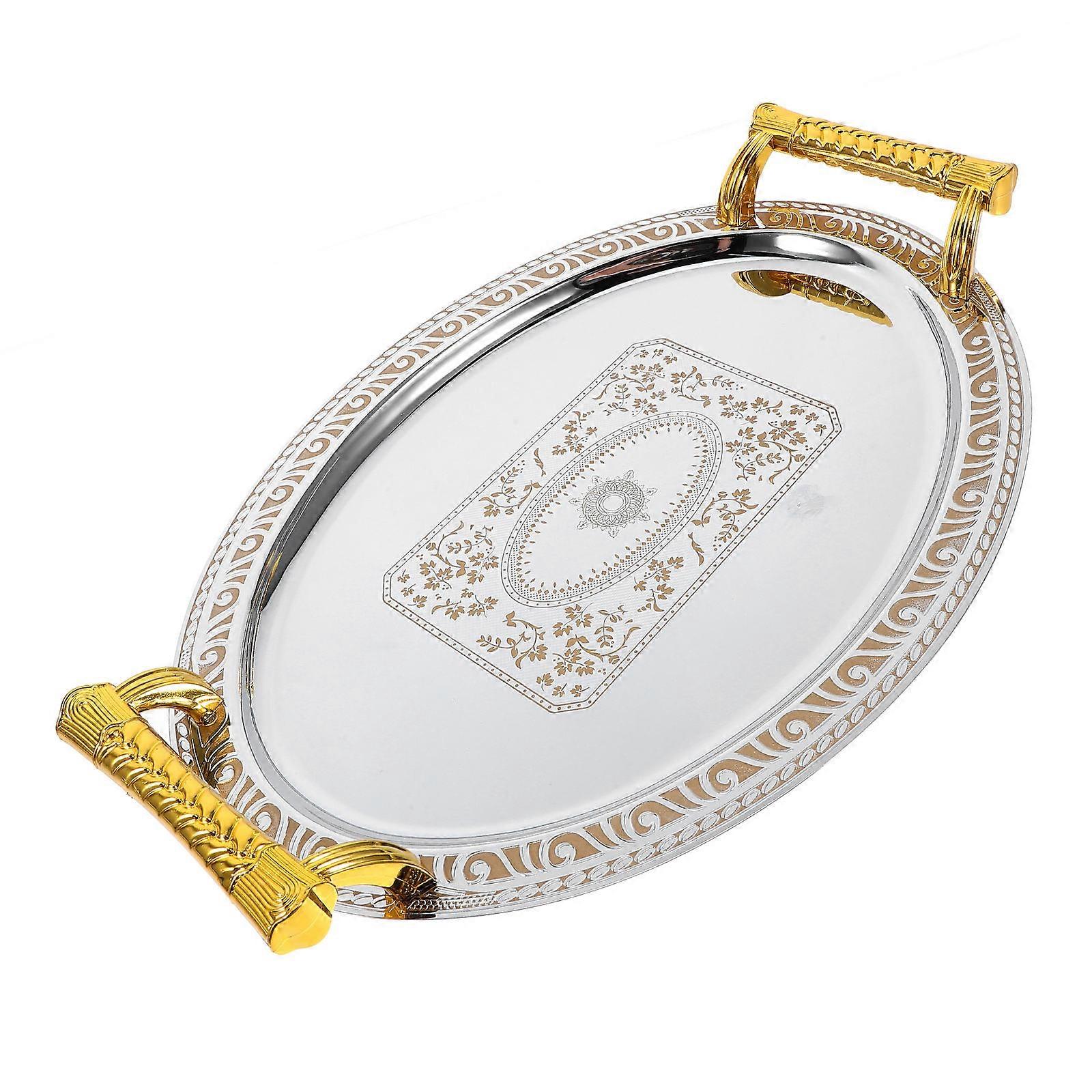 Oval Fruits Serving Tray 4Pcs Multi Color Food Serving Dish For Home Use And Social Occasions