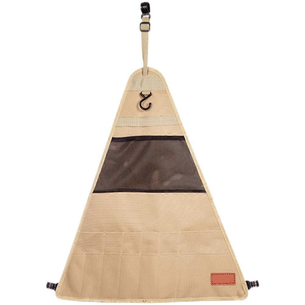 Triangle Tableware Organizer 5Pcs Camping Storage Bag For Outdoor Equipment In 39X30Cm Size Focused On Space Saving Functionality