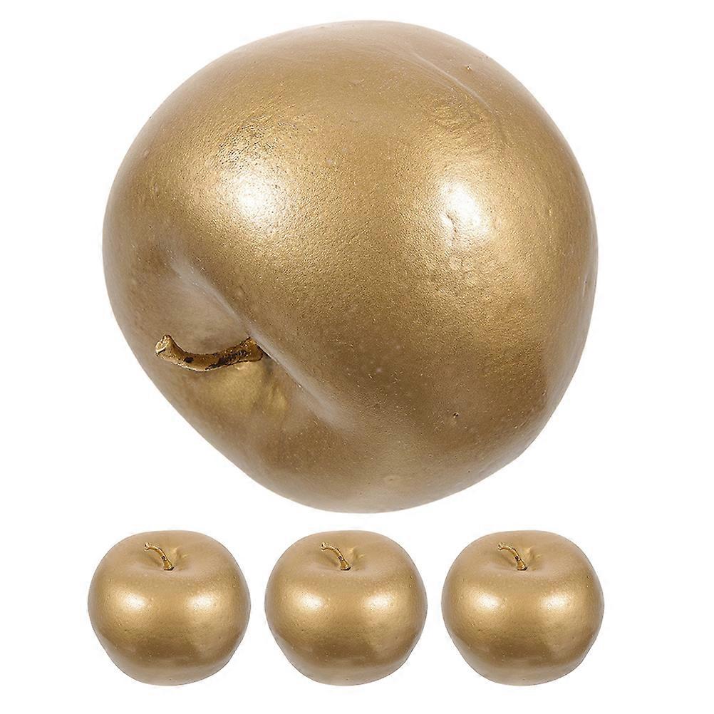 Golden Artificial Decoration for Photography 4Pcs Props