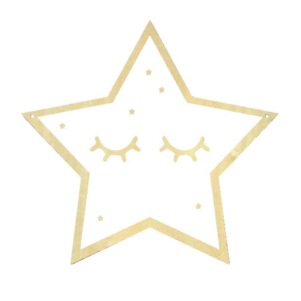 Mirror with Frame Acrylic Wall Mirror for Reflection 2Pcs Hanging Star