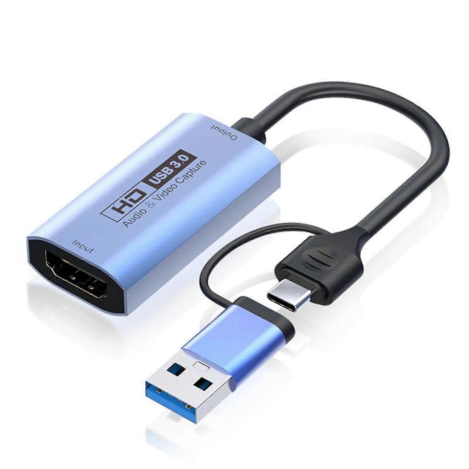 4K 60Hz Video Capture Card USB3.0 Capture Card -Compatible HD Capture Live Recording Video Collector