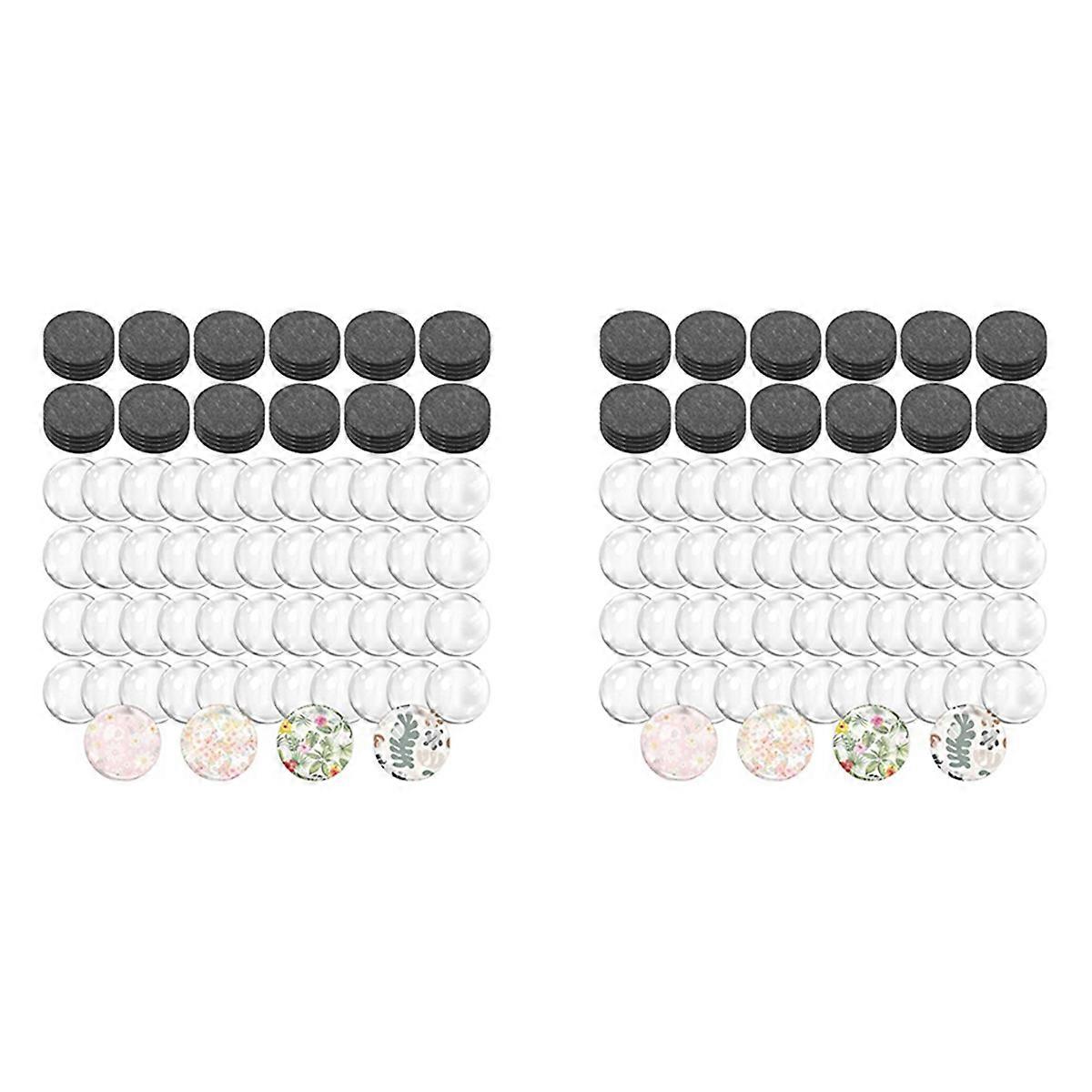 48 Sets Craft Fridge Magnet Glass Ceramic Magnet