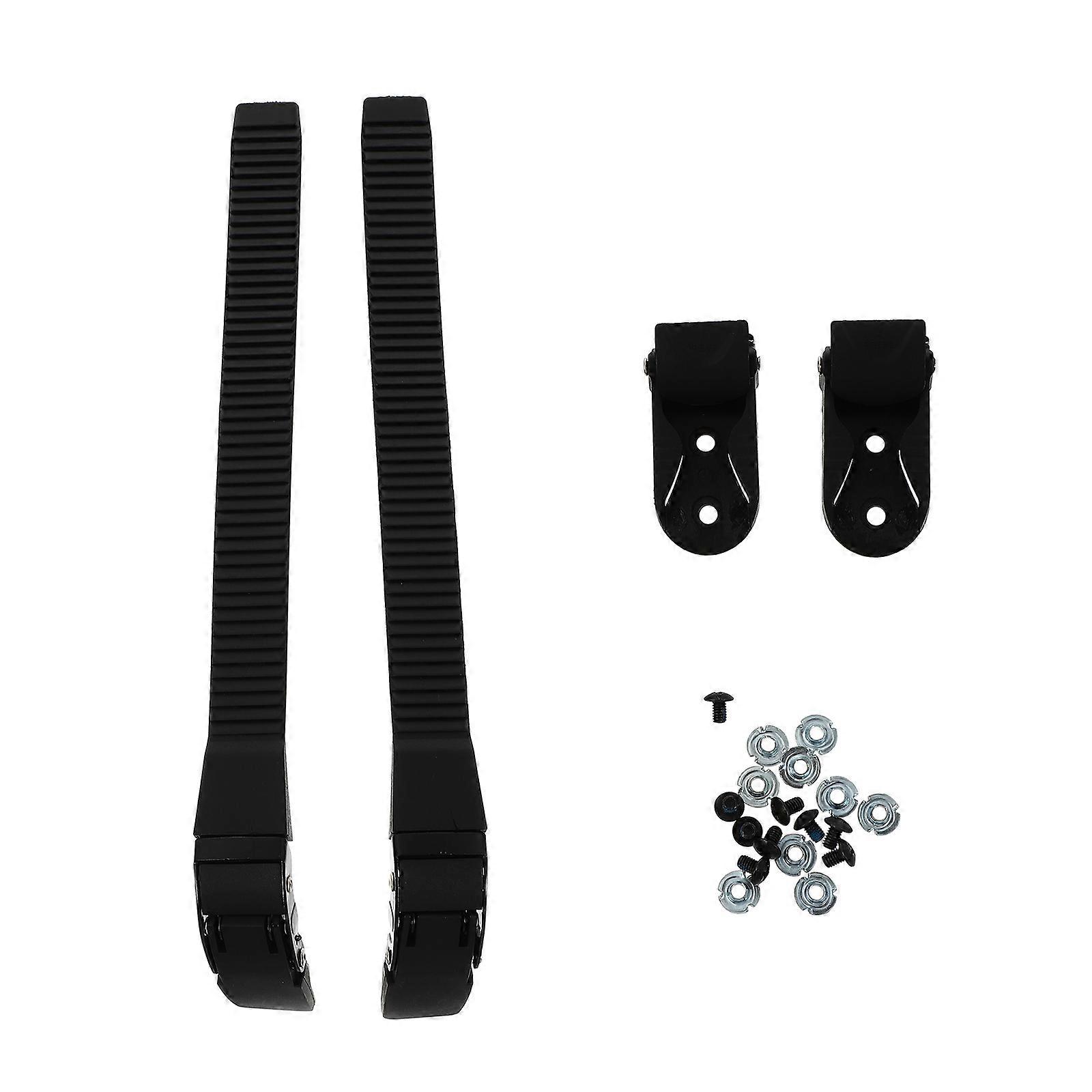 Roller Skates Straps Buckle Sets for Skating Shoes Use 4Sets Black Accessories