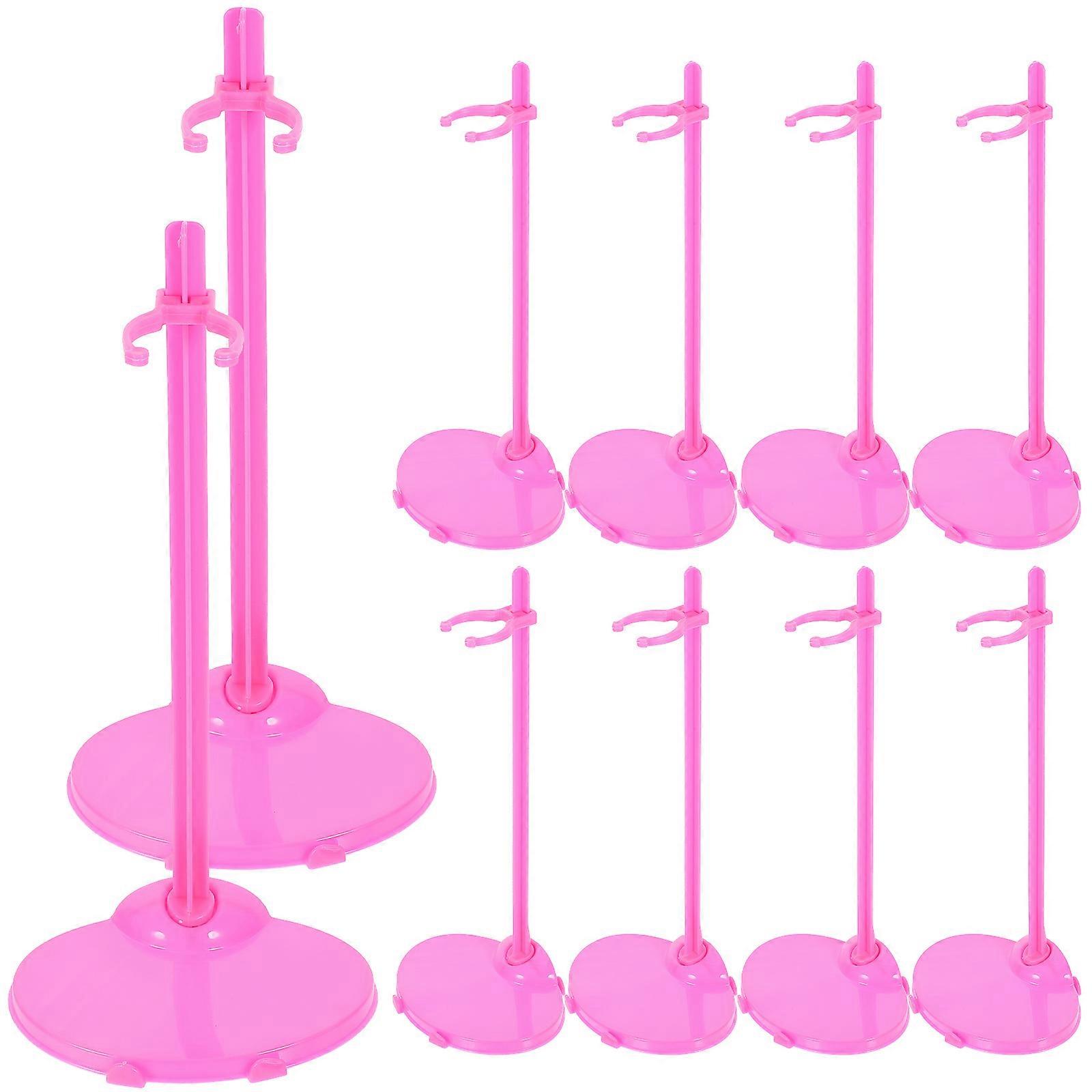 Doll Display Rack Doll Support for Display 24Pcs Transparent Holder