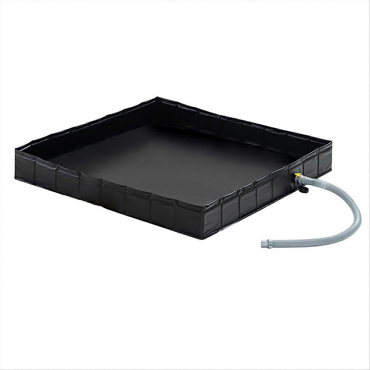 Portable Shower Pan, 41x41inch Foldable Shower Base & Basin Floor