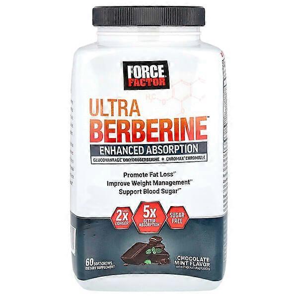 Force Factor, Ultra BerberineÃÂÃÂÃÂÃÂ¢ÃÂÃÂÃÂÃÂÃÂÃÂÃÂÃÂ¢, Chocolate Mint, 60 Soft Chews