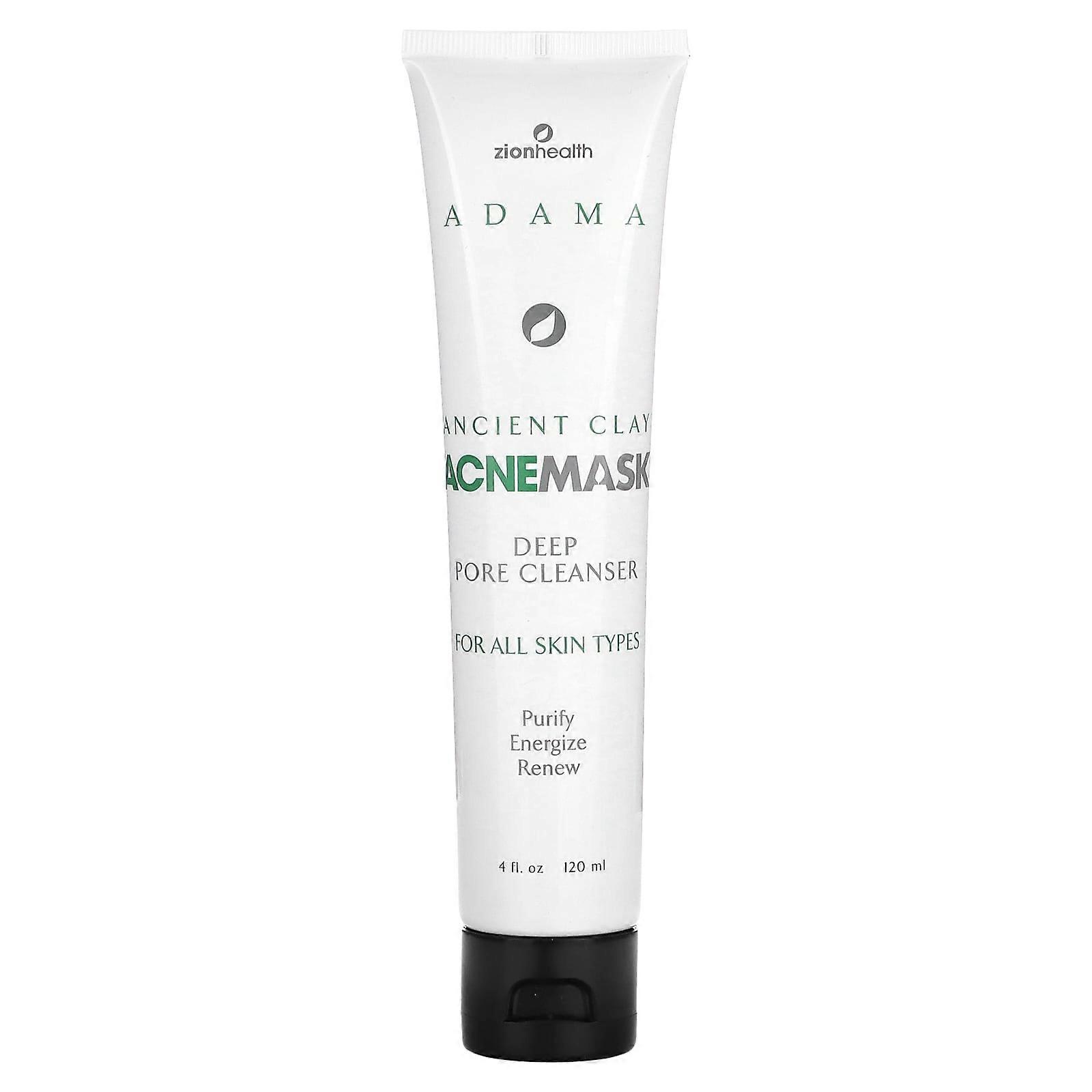 Adama, Ancient Clay AcneMask, Deep Pore Cleanser , 4 fl oz (120 ml)
