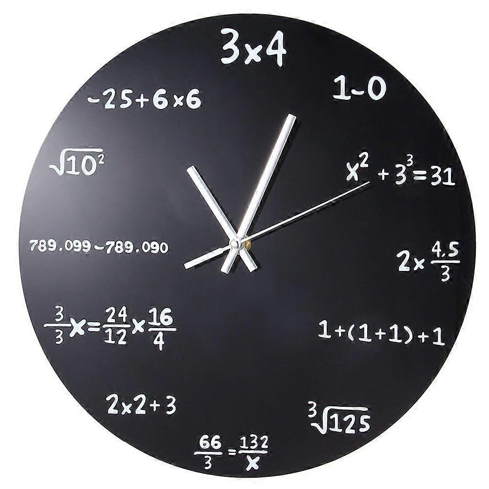 Wall Clock Acrylic Mathematical Formula Clocks Living Room Decoration