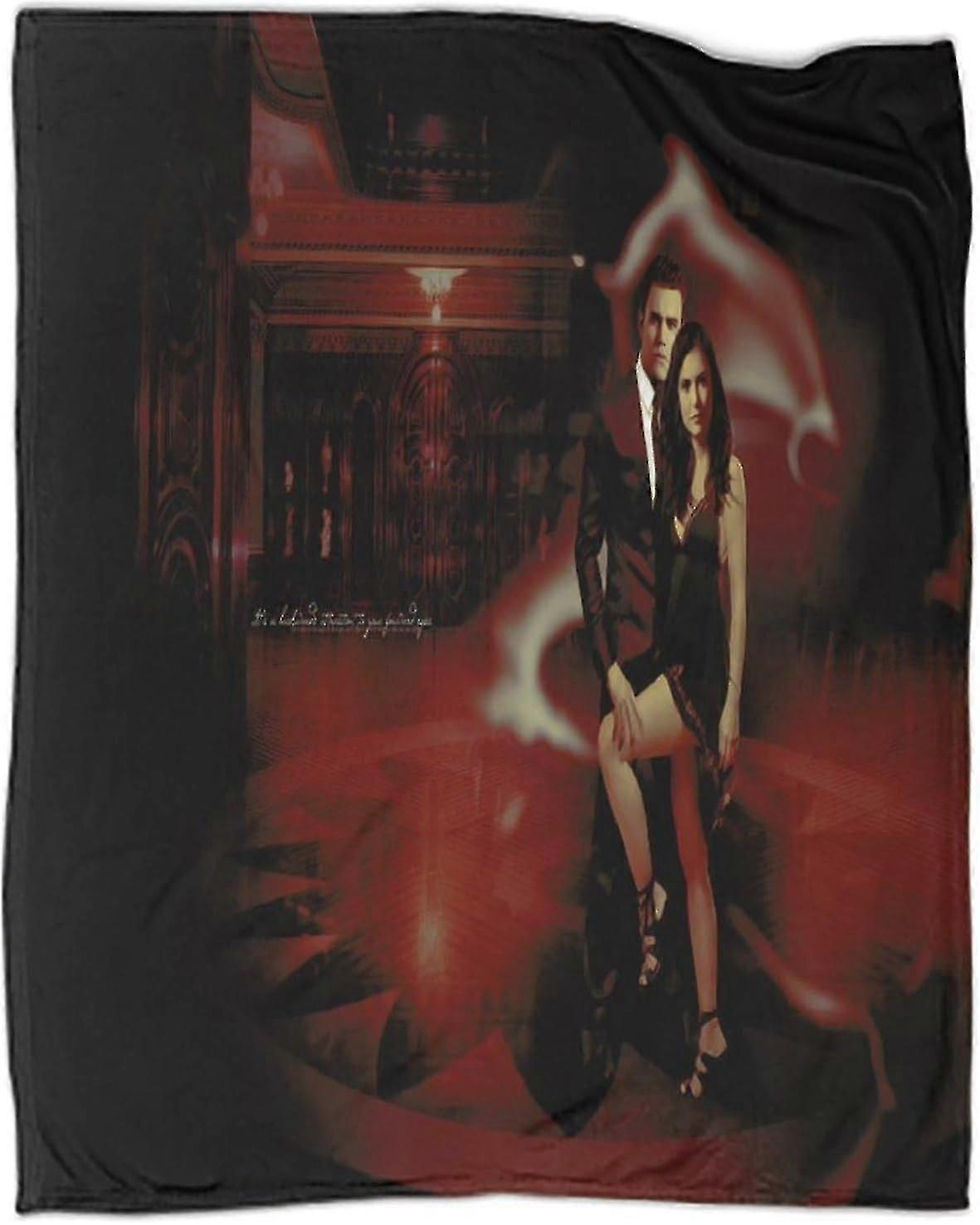 Blanket The Vampire Diaries Flannel Blanket Soft Warm 3d Digital Printing Throw Blankets,plush Blankets For Children Adults, Blanket For Bed Couch And