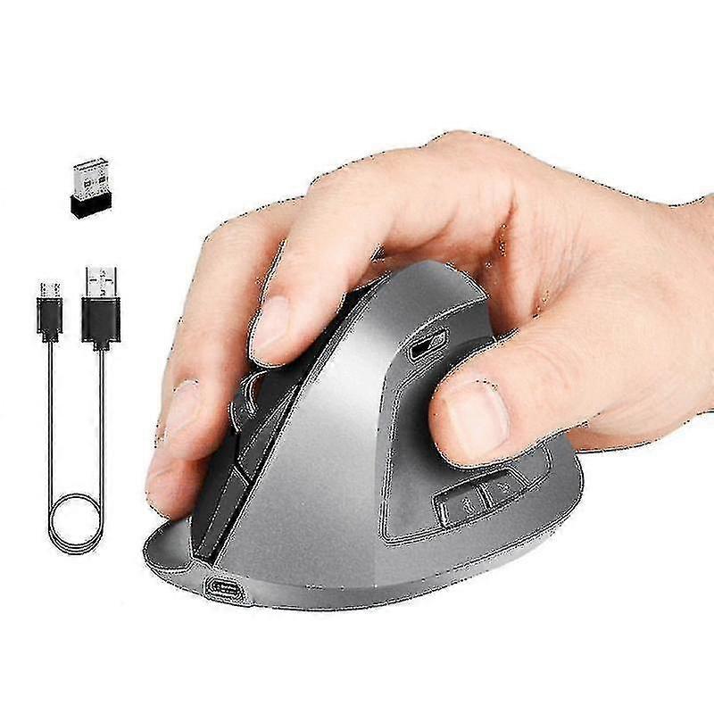 Optimized Rechargeable Vertical Mouse: Ergonomic Design for PC & Laptop Users