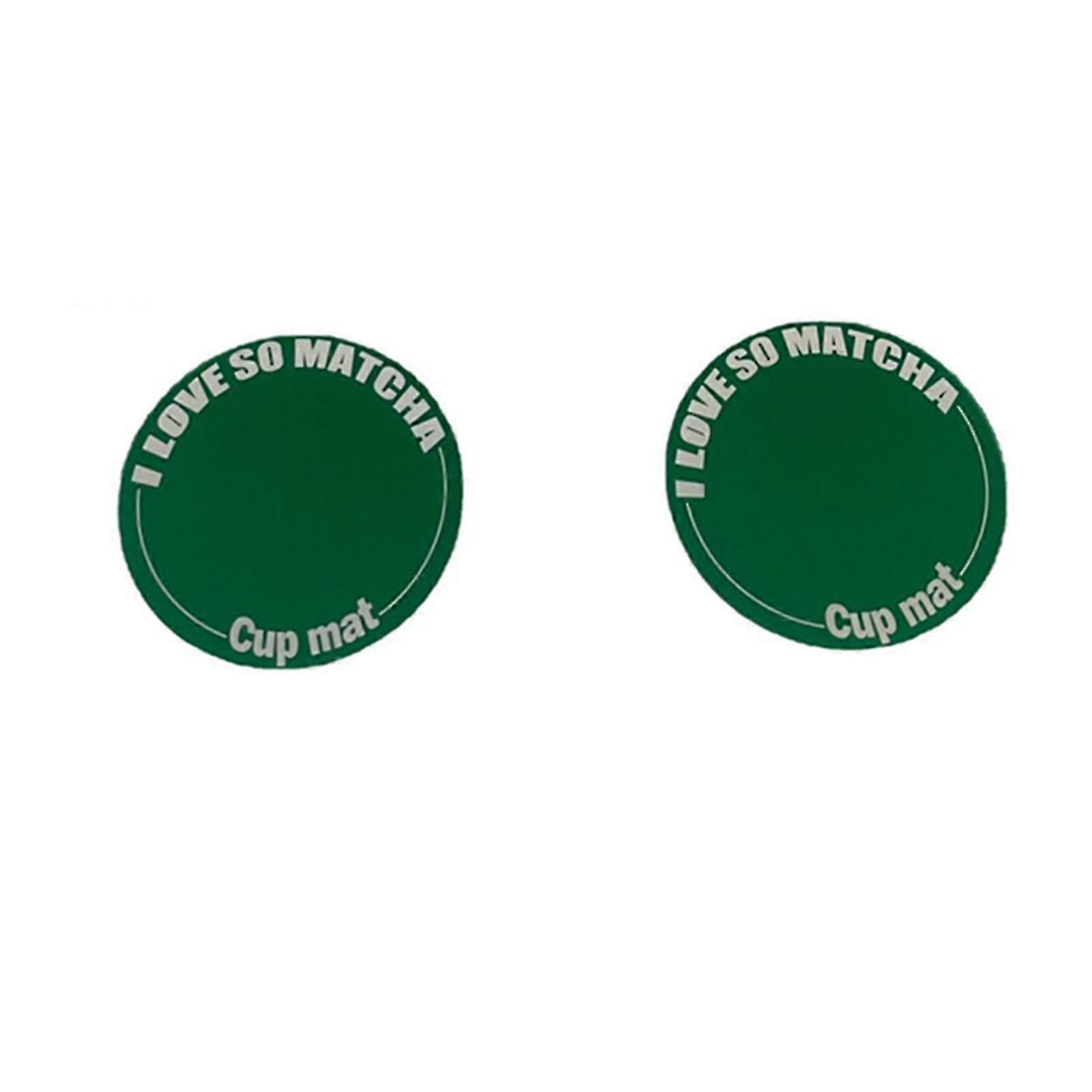 2pcs Translucent Round Coasters Acrylic Cup Mat Heat Insulation Coffee Drinking Cup Pad Kitchen Bar