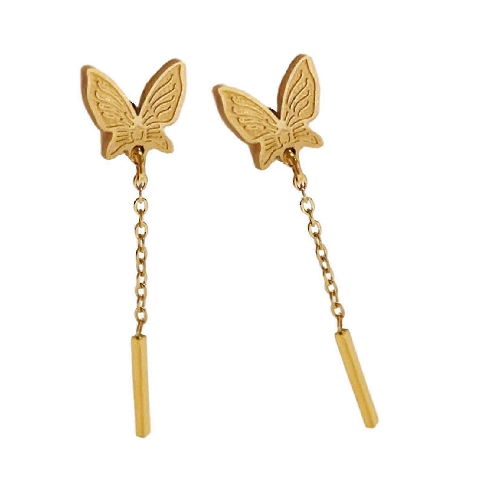 Tassel Butterfly Drop Earrings for Women's