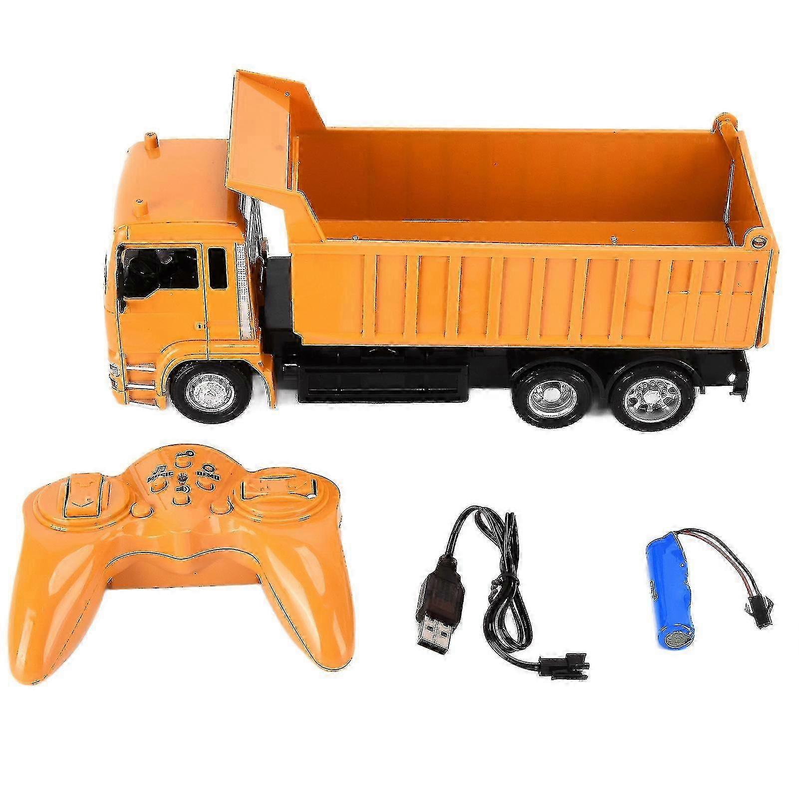 Remote Control Construction Vehicle RC Dump Truck with High Simulation for Kids as a Toy Gift