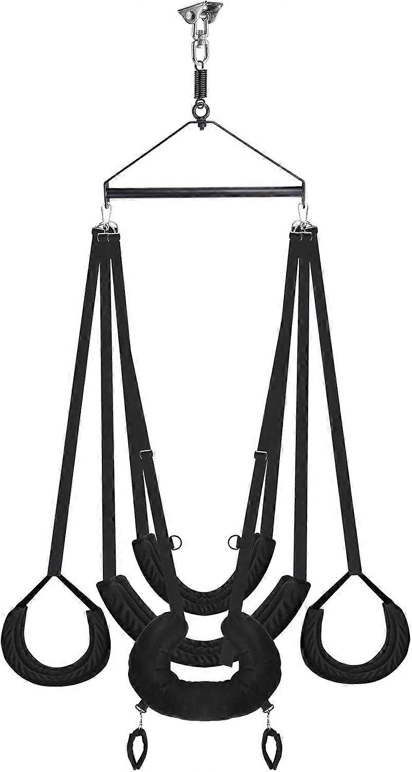 Adult Play Swing with 360 Rotating Ceiling Mount - Indoor Swing Set with Sturdy