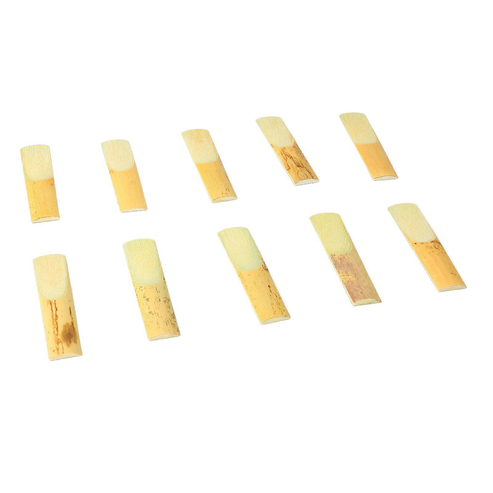 10Pcs Alto Saxophone Reed Flat Eb Sax Reeds Instrument Accessory Set Kit for Replacement Size 2 