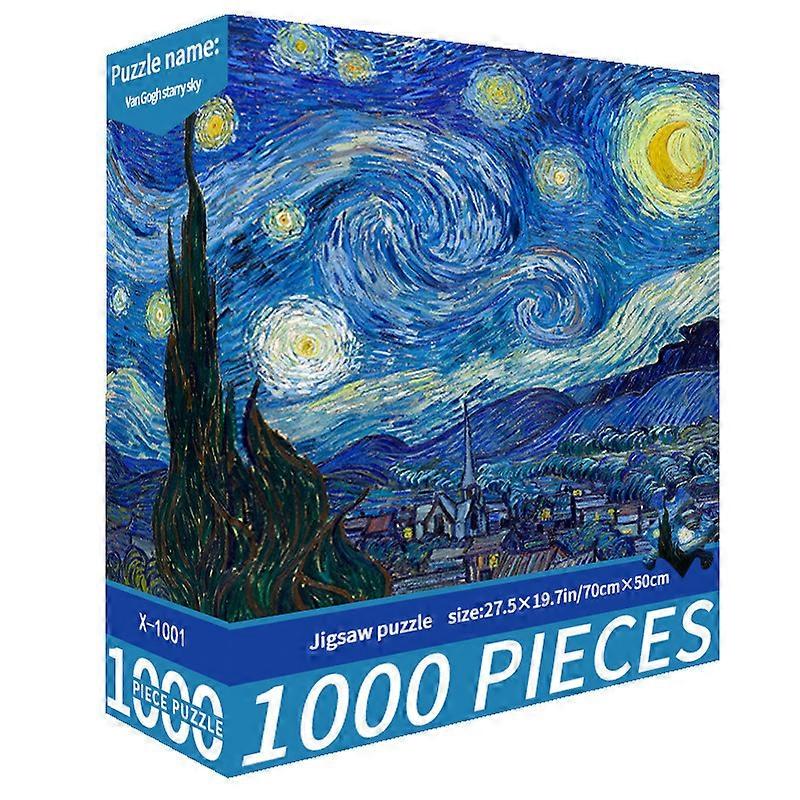 1000-palainen lumipeitteinen palapeli, terapeuttinen ja stressiä lievittävä opettavainen lelu ja lahja.