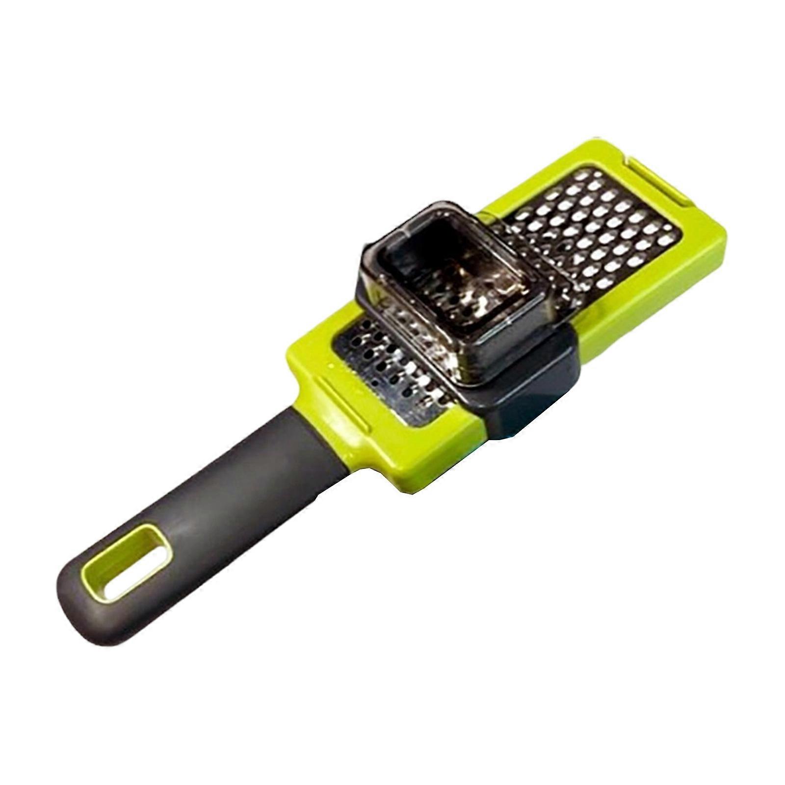 Ergonomic Handle Garlic Processor Press Grinder Manual Grater Small Vegetable Slicer Shredding Tool Compacts Storage Multicolor