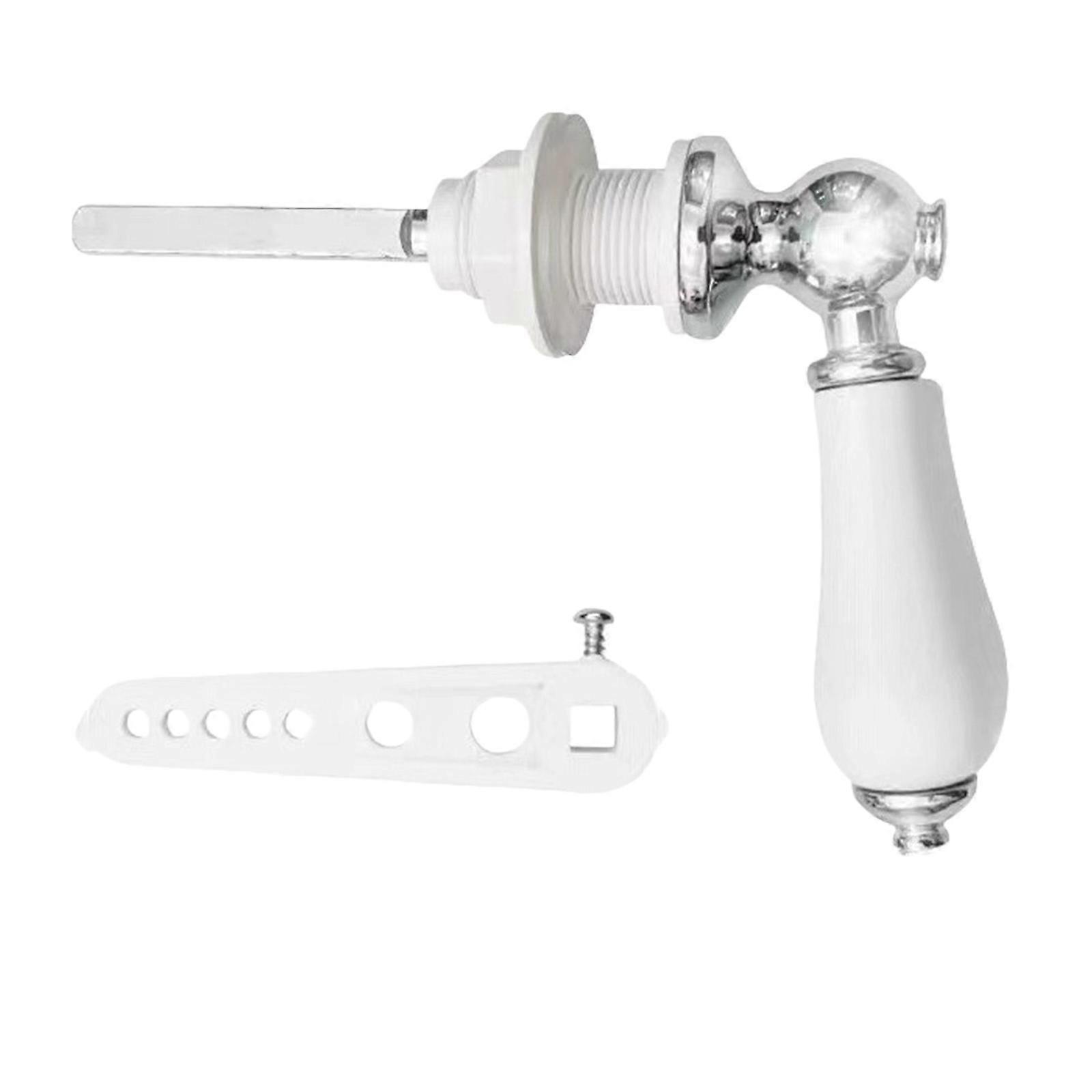 Ceramic Toilet Flush Handle Toilet Handle Replacement Flush Lever Repair Replace Tank Flushers Handles Easy to Install Multicolor